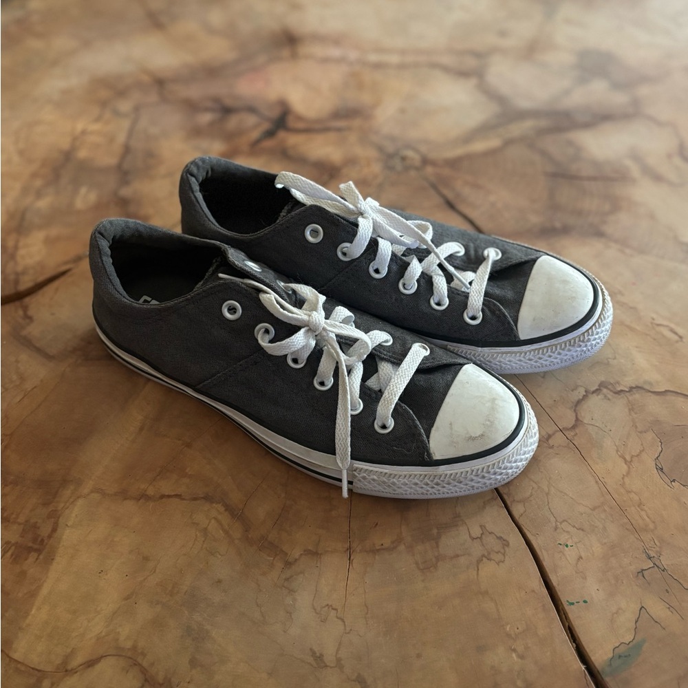 Converse Gray and White Athletic Shoes